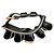 Bracciale in pelle nera Gucci con charm Nero - vista 5