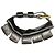 Bracciale in pelle nera Gucci con charm Nero - vista 6
