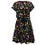 Abito Mini Svasato Stampato Love Moschino in Cotone Multicolore