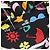 Abito Mini Svasato Stampato Love Moschino in Cotone Multicolore - vista 5