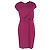Vestido Midi Drapé Nepa em Viscose Roxa de Roland Mouret