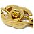 Chanel Vintage CC Turnlock Chain Metal Golden - view 3