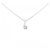 Autre Marque Collana di diamanti Pt900 K18WG Argento