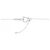 Autre Marque Collana di diamanti Pt900 K18WG Argento - vista 5