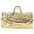 Borsa Keepall Louis Vuitton Monogram Miroir PVC 55 D'oro