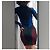 Thierry Mugler Vestido mini bodycon con panel de espiral Mugler x H&M - descontinuado Negro Azul Burdeos - vista 2