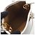 Borsa a mano Nano Bucket Louis Vuitton Marrone Bianco - vista 3