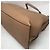 Borsa in pelle beige Gucci Medium Daily Bamboo con manico superiore - vista 6