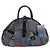 Borsa Bowler Speedway in denim strappato Christian Dior. Blu