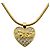 Collana a forma di cuore in strass placcata oro per donna Christian Dior D'oro - vista 11