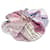 Scrunchie in seta viola Louis Vuitton Porpora