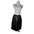 Courreges Vintage Courrèges Lederrock schwarz