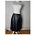 Courreges Vintage Courrèges Lederrock schwarz - Ansicht 13