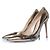 Gianvito Rossi, décolleté in pelle specchiata dorata D'oro