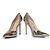 Gianvito Rossi, décolleté in pelle specchiata dorata D'oro - vista 6