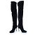 Stivali neri in suede sopra il ginocchio Gianvito Rossi Nero - vista 6