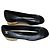 Bailarinas Chanel de piel negra Negro