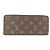 Clemence Geldbörse Monogramm Louis Vuitton Braun Pink