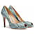 Manolo Blahnik Python High Heels Hellblau  - Ansicht 1