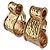 Mai indossati - Clip ARTY vintage firmati Yves Saint Laurent D'oro Gold hardware