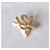Broche Yves Saint Laurent Monogramme Cœur Dorée Bijouterie dorée  - vue 5