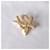 Broche Yves Saint Laurent Monogramme Cœur Dorée Bijouterie dorée  - vue 7