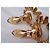 Yves Saint Laurent Nuovo - Sublimi orecchini vintage Arty - con clip D'oro Gold hardware - vista 4