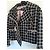 Giacca Chanel in tweed nero seta e cotone - vista 6