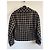 Giacca Chanel in tweed nero seta e cotone - vista 9