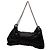 Borsa a Spalla Mademoiselle in Satin Nero Medio con Fiocco Chanel - vista 2