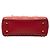 Dior Mini Rosso in Pelle di Agnello Cannage Studded Morbido Lady Dior - vista 3