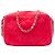 Camera Borsa a tracolla in suede trapuntato rosso Chanel