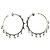 Christian Dior NOVAS ARGOLAS DE OURO BRANCO DIOR COQUINES 19GR DIAMANTE 0,9CT Prata - vista 9