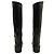 LOUIS VUITTON HERITAGE CAVALIERES SCHWARZE LEDERSTIEFEL MIT LV-LOGO 37 REITSTIEFEL - Ansicht 3