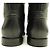 LOUIS VUITTON HERITAGE CAVALIERES SCHWARZE LEDERSTIEFEL MIT LV-LOGO 37 REITSTIEFEL - Ansicht 9