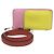 Borsa a spalla Hermès Hermès Nouveau To Go Zip B Stamp per donne Rosa D'oro Giallo
