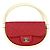 Chanel Hula Hoop Tasche aus gestepptem Lammleder mittel Rot