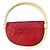 Chanel Hula Hoop Tasche aus gestepptem Lammleder mittel Rot - Ansicht 2