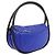 Chanel Hula Hoop Tasche aus gestepptem Lammleder mittel Blau - Ansicht 2