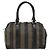 Fendi Vintage Pequin Boston Coated Canvas Medium - vista 2