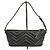 Borsa in pelle nera Gucci GG Marmont Nero - vista 2