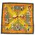 Silk In Sciarpa Hermès - Carré 90, Les Ballets Russes, Kaki/Arancio Arancione Cachi