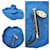 Chanel Camellia Corsage Brooch Blue  - view 3
