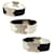 Hermès Bracelet HERMES Lurie 3WAY Noir Argenté Blanc  - vue 1
