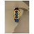 Bracciale Hermès Knoted Marine in Pelle Blu Oro Gold hardware - vista 2