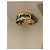 Bracciale Hermès Knoted Marine in Pelle Blu Oro Gold hardware - vista 4