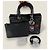 Christian Dior Diorissimo Tasche aus mittlerem metallischem Tweed mit Dior-Patch Dunkelblau - Ansicht 18