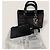 Christian Dior Diorissimo Tasche aus mittlerem metallischem Tweed mit Dior-Patch Dunkelblau - Ansicht 3