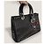 Christian Dior Diorissimo Tasche aus mittlerem metallischem Tweed mit Dior-Patch Dunkelblau - Ansicht 4