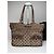 Vintage Gucci Monogram Handtasche Beige Braun - Ansicht 7